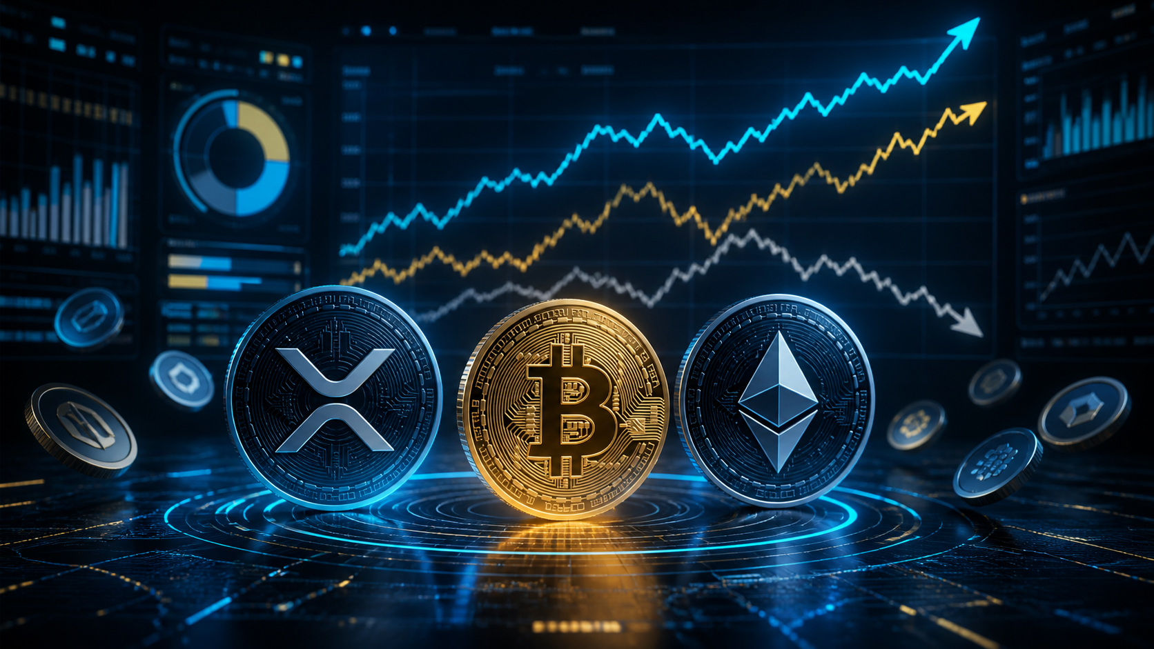 Altcoin rotation with Bitcoin Ethereum and XRP