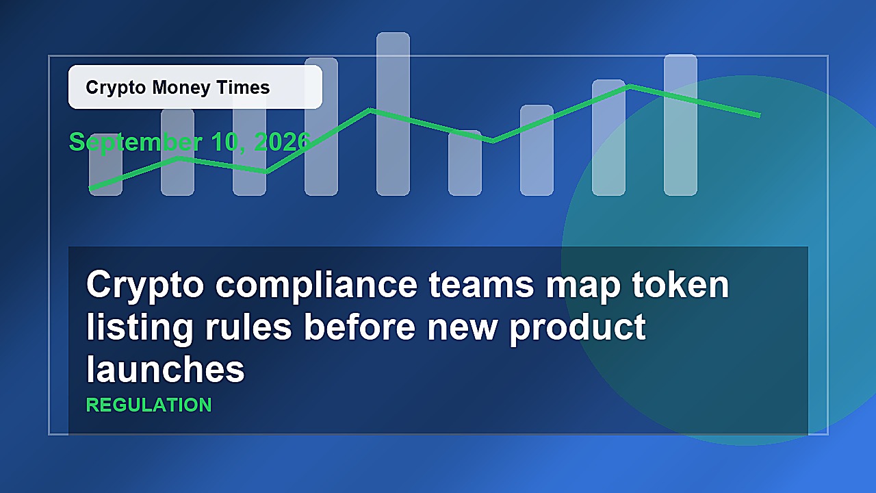 Crypto compliance teams map token listing rules before new product launches
